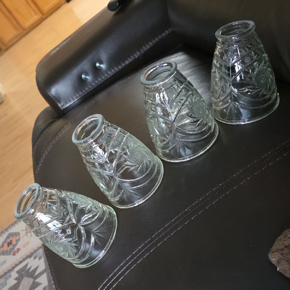 Clear Glass Light Globe Set